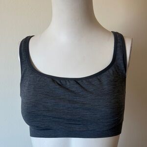 Athleta Women's Gray Seamless Sport Bra,